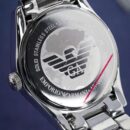 Emporio Armani Men's Valente Black Dial Stainless Steel Watch - AR0680